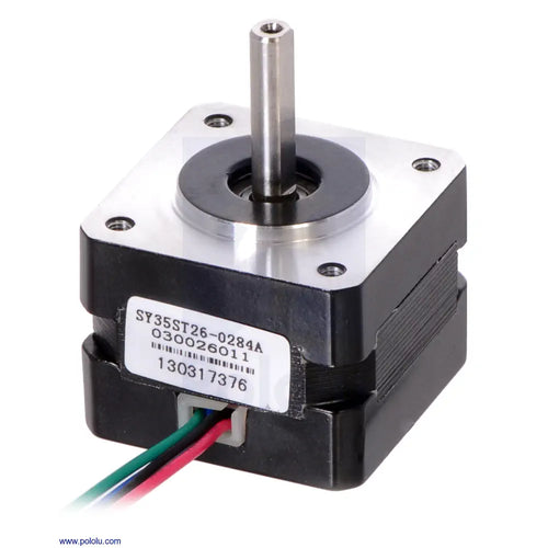 Pololu ステッピングモータ (バイポーラ、200ステップ/回転、35 x 26mm、7.4 V、0.28 A/相)