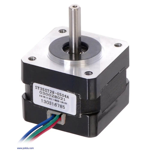 Pololu ステッピングモータ (バイポーラ、200ステップ/回転、35 x 28mm、10V、0.5 A/相)