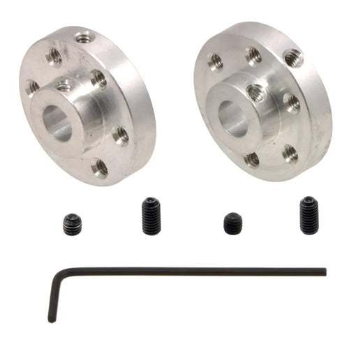 Pololu ユニバーサル アルミニウム マウント ハブ 6mm シャフト用、M3 穴 (2 個パック)
