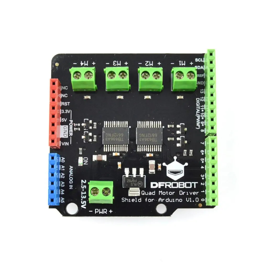 Arduino用 クワッドDCモータドライバシールド