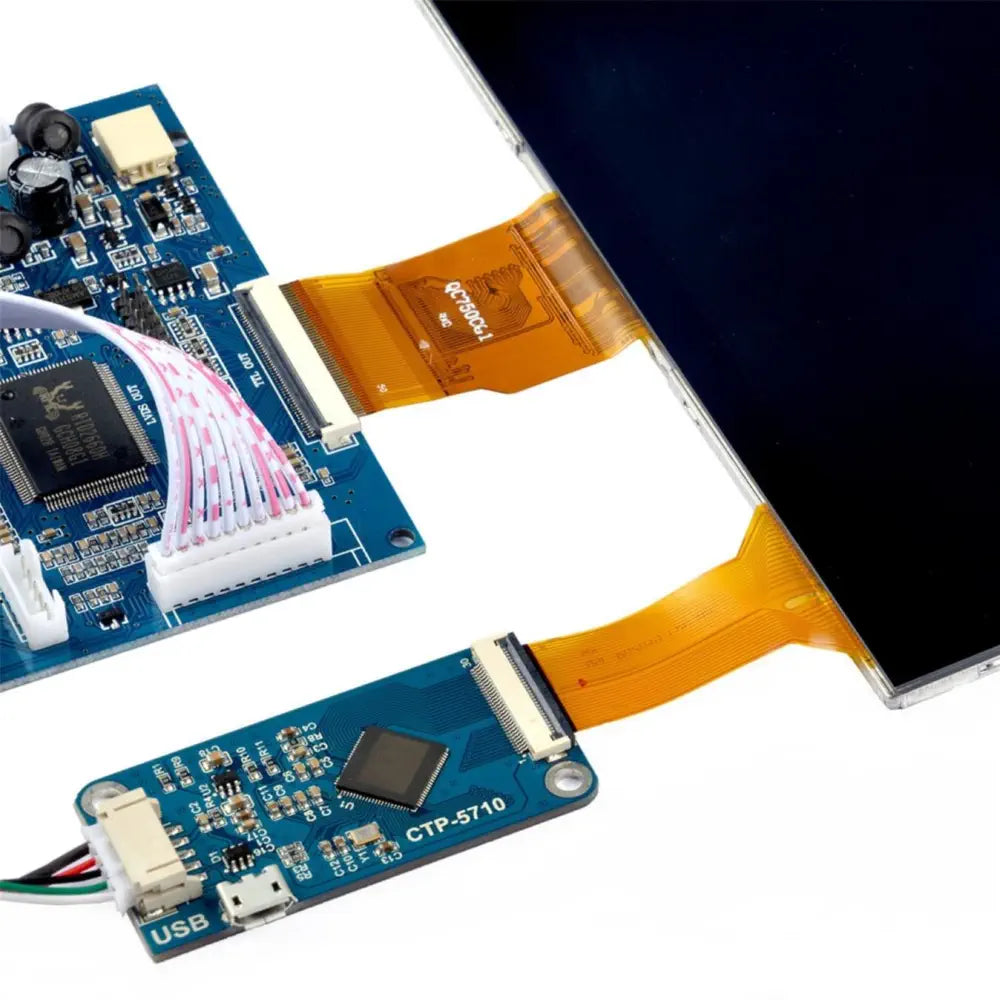 7" 1024x600 HDMI LCD タッチスクリーン DIY キット Raspberry Pi用