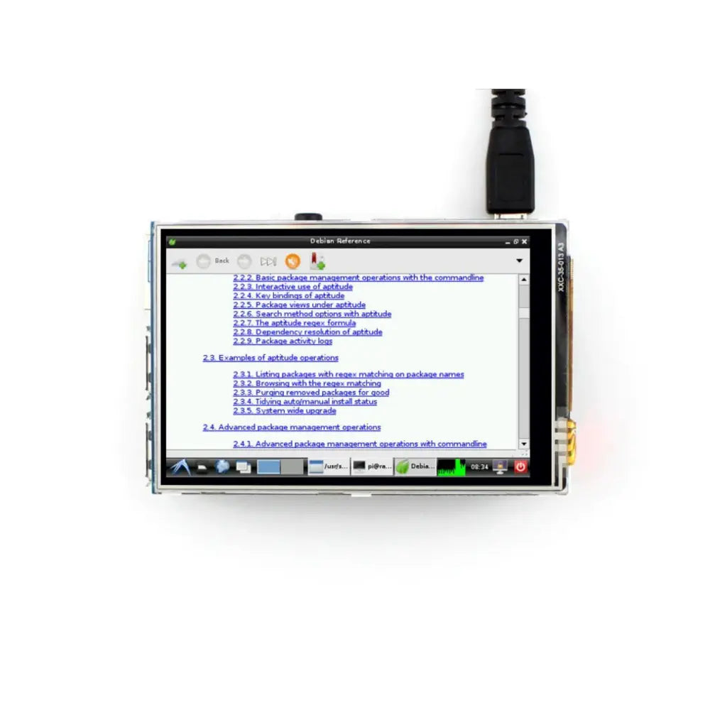 Raspberry Pi 用 3.5" TFT LCD 320x480 タッチディスプレイ