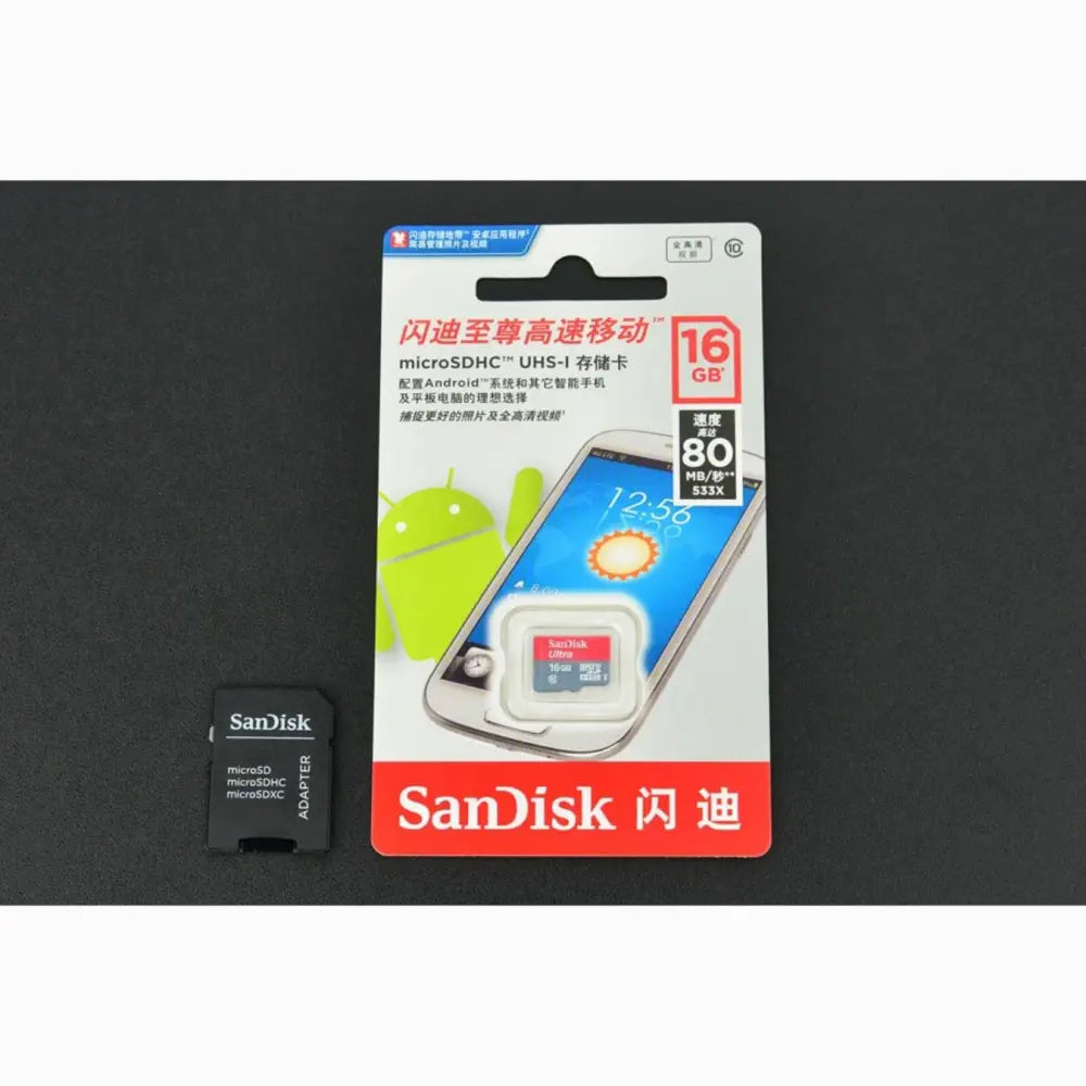 アダプタ付き 16GB SD / MicroSDメモリカード