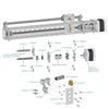 ServoCityフレキシブルクランプシャフトカプラ0.250インチ〜6mm