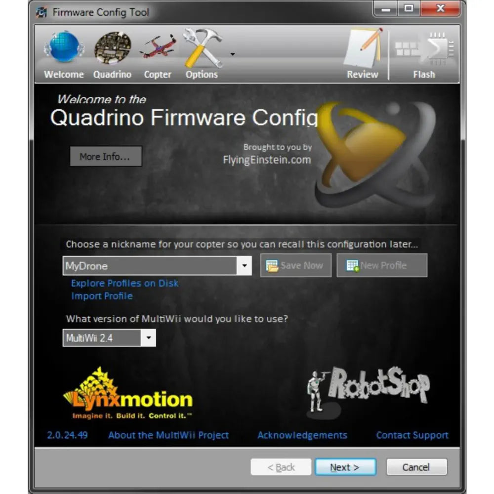 Quadrino FCT (Firmware Configuration Tool) - 無料ダウンロード