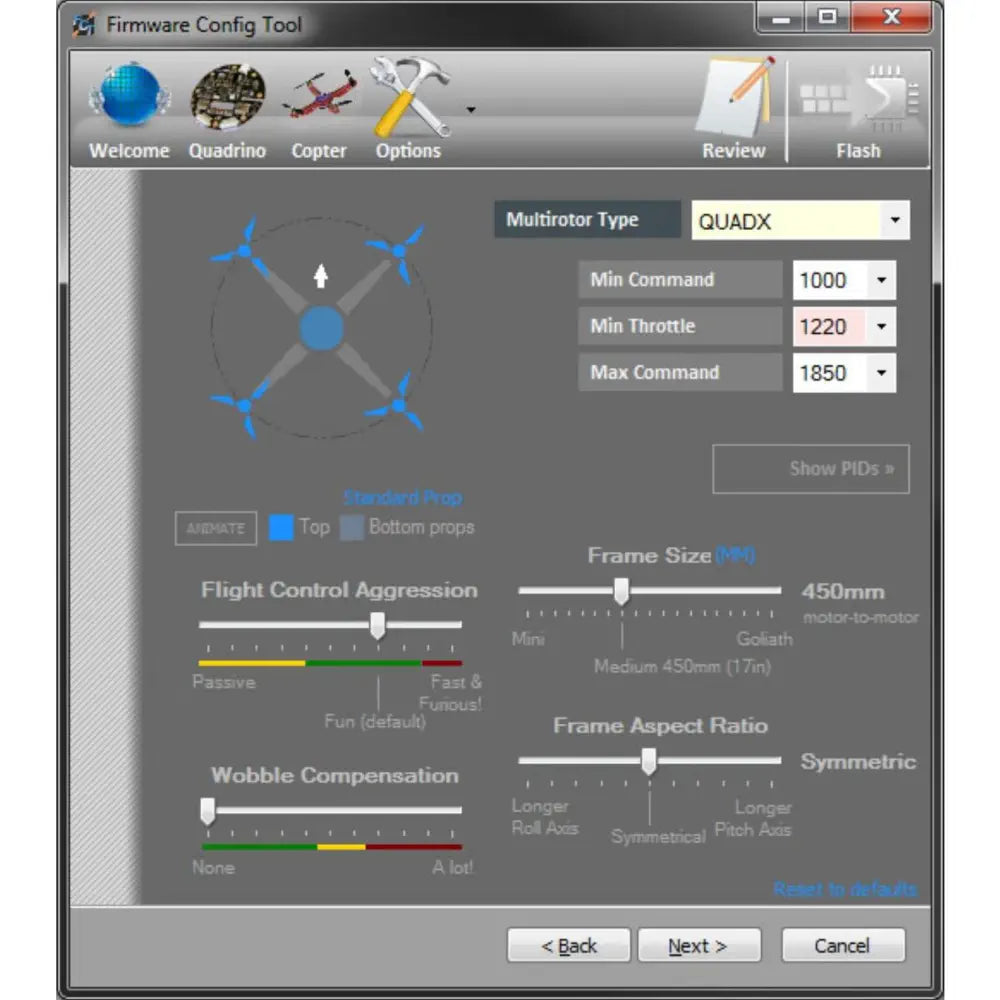 Quadrino FCT (Firmware Configuration Tool) - 無料ダウンロード