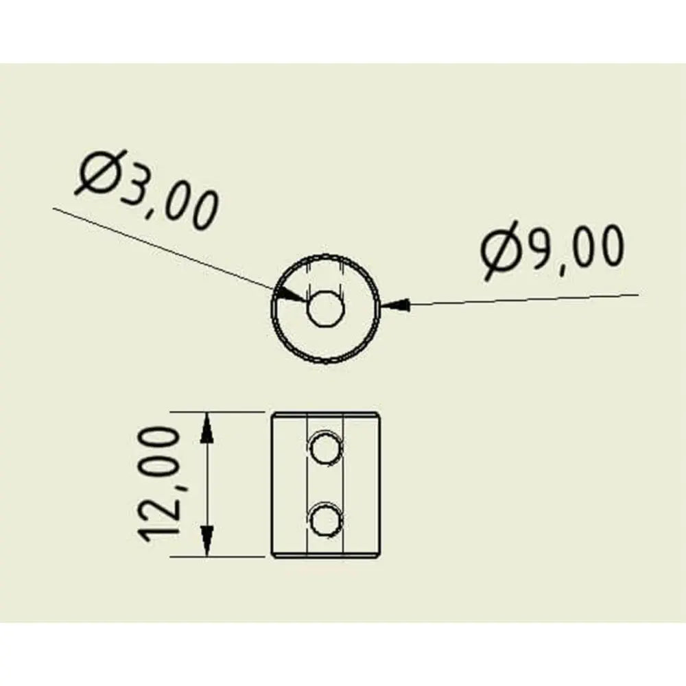 JSumoセットネジシャフトカプラ3mm~3mm（ペアで販売）