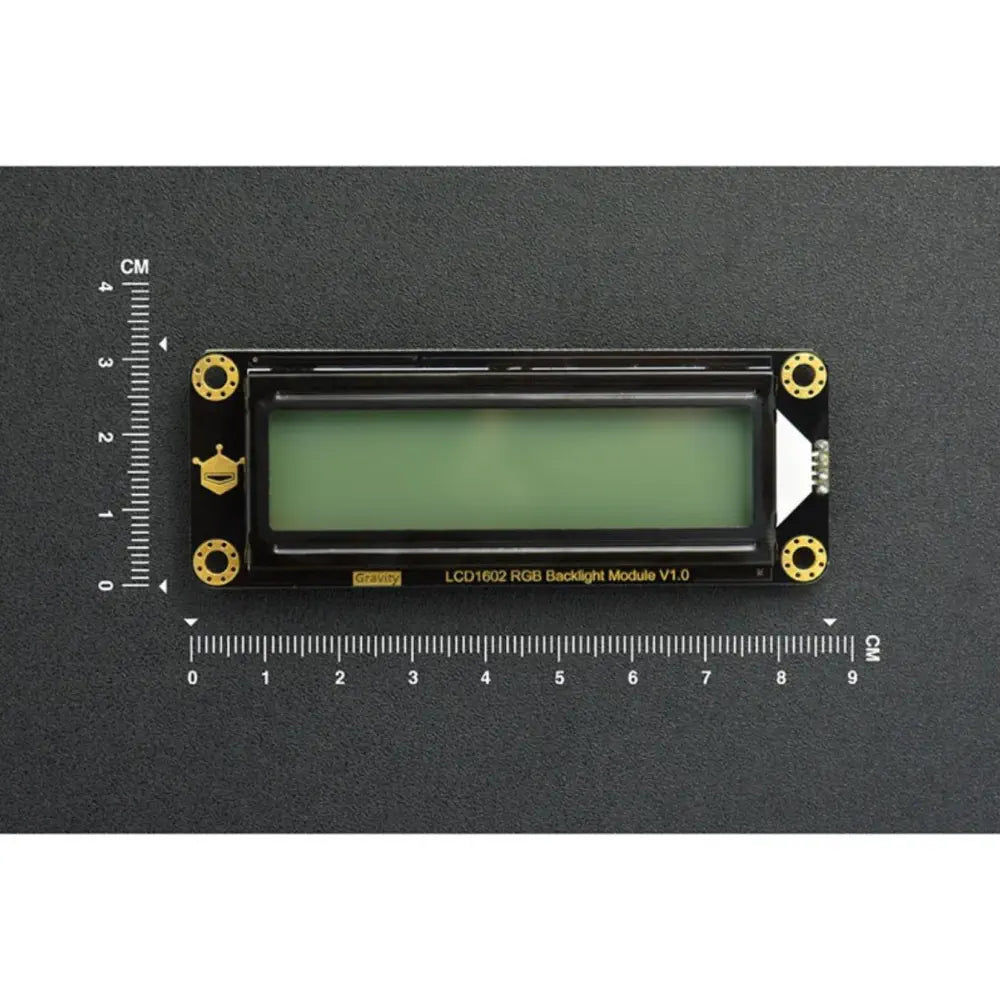 Gravity I2C 16 x 2 Arduino LCD（RGBバックライトディスプレイ付き）
