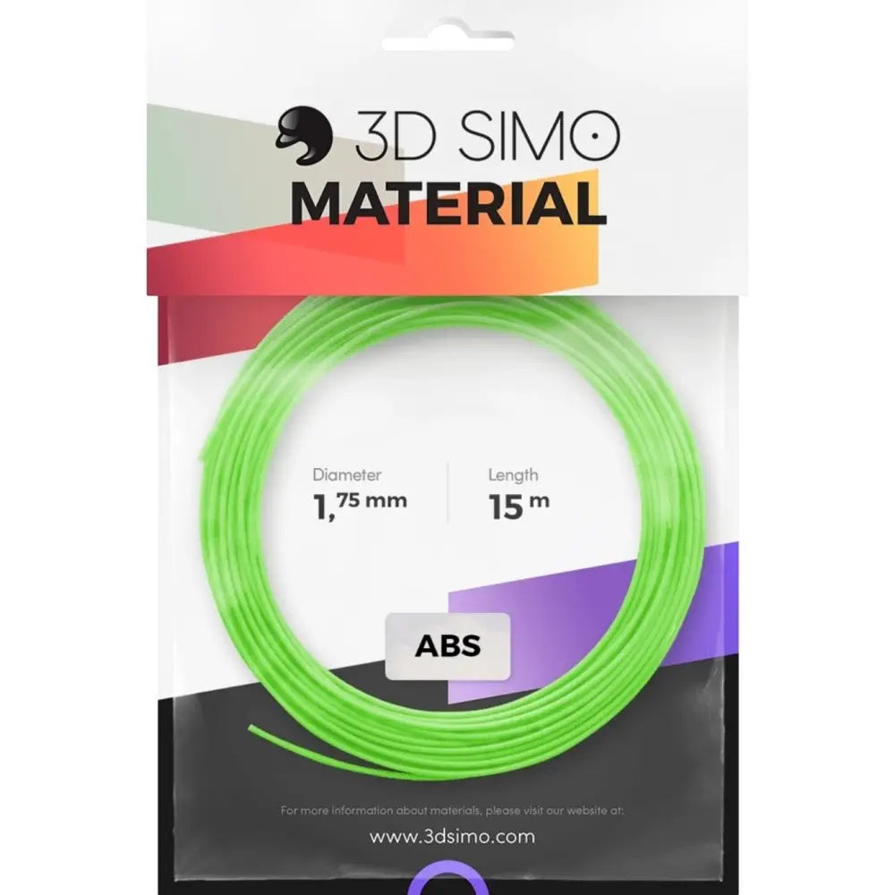 3DsimoプリントペンABS 1.75mmフィラメントパック（ブルー/グリーン/イエロー）