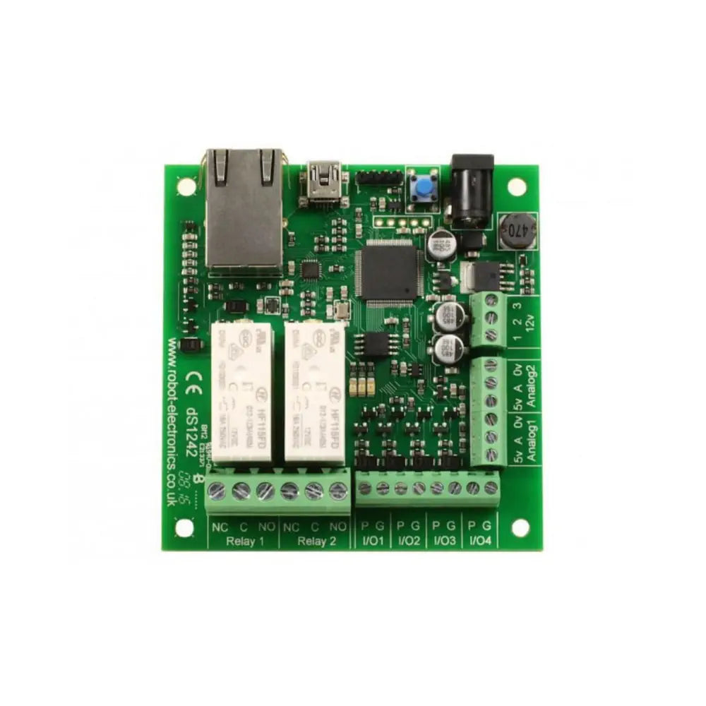 dS1242  -  16A 2チャンネル イーサネットリレー＆ IOボード
