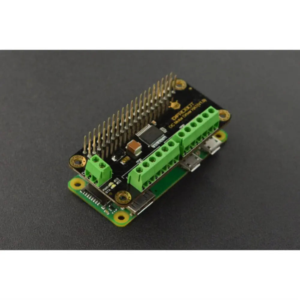 Raspberry Pi用 7～12V 1.2A DCモータドライバHAT