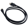 マイクロHDMI-標準HDMIオスケーブル（1m）