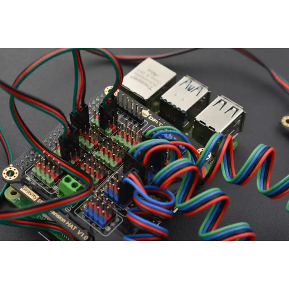 DFRobot Gravity Raspberry Pi 4B / 3B+用 IO 拡張HAT
