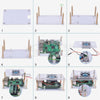 Raspberry Pi 用 冷却ファン/3A 5V電源アダプタ付き アクリル透明筐体