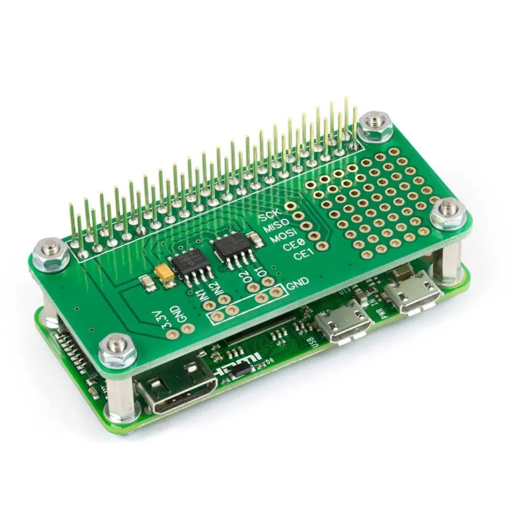 2 チャンネル 12ビット アナログ-デジタル変換器/DAC  Raspberry Pi Zero用