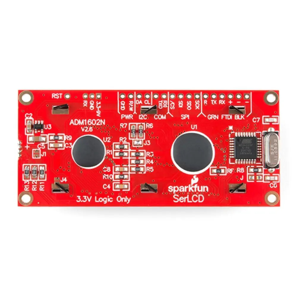 SparkFun 16x2文字LCDディスプレイブラック、RGB 3.3V