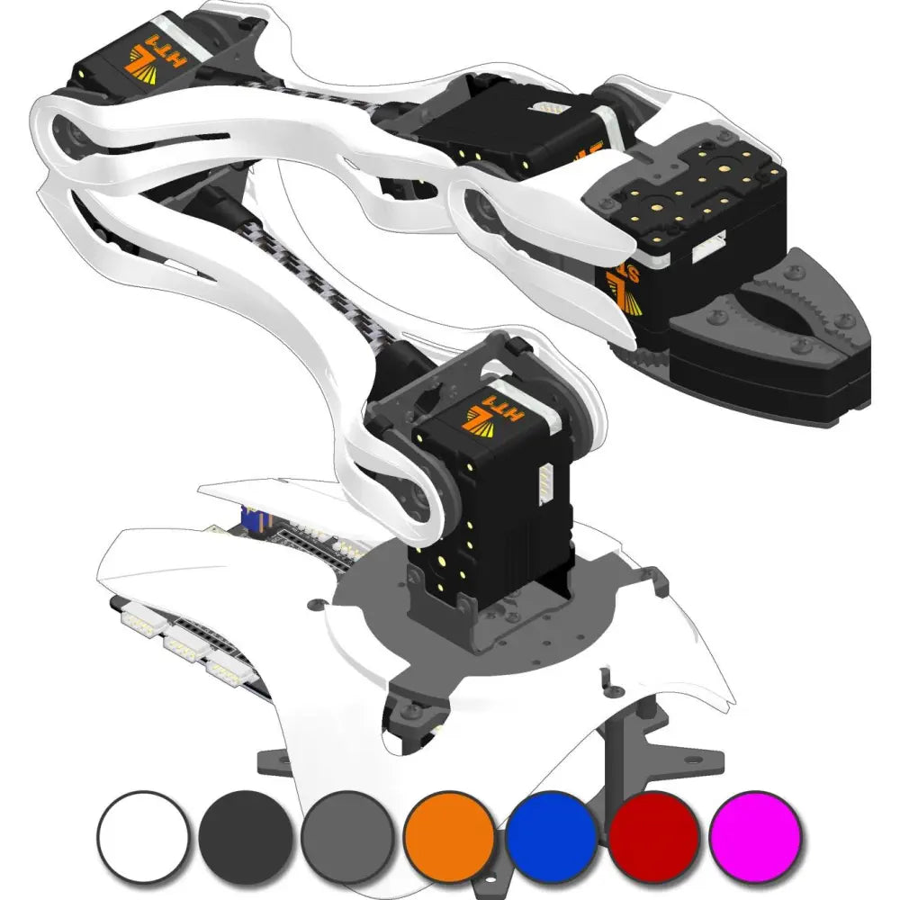 Lynxmotion SES-V2 ロボットアーム (4 DoF) ステッカーセット (7色)
