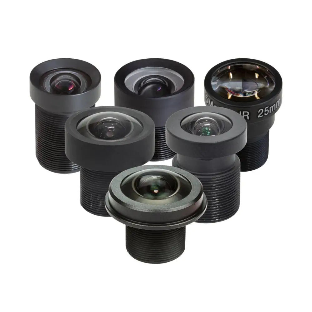 ArduCam HQカメラ用 M12レンズキット 視野角20～180°（6個パック）