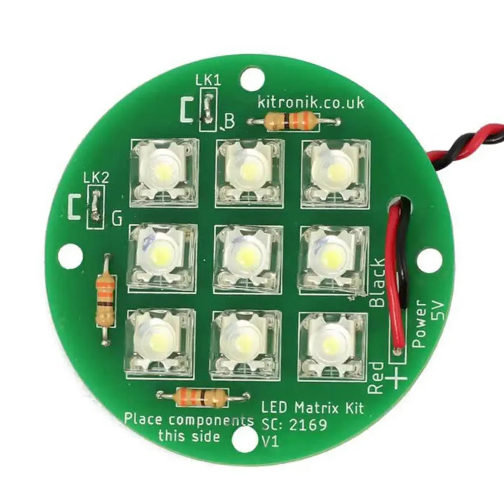 Kitronik 円型 5V LEDマトリックス ランプキット
