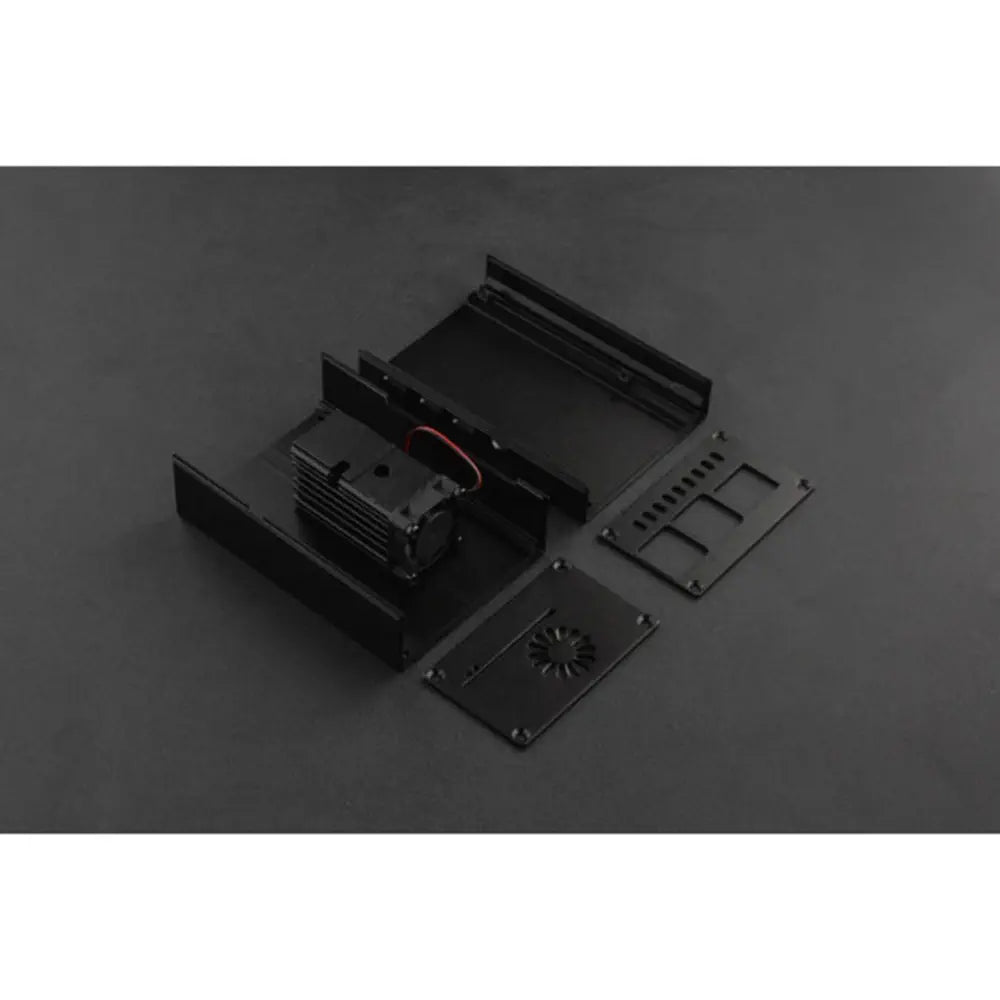 Raspberry Pi4用 ヒートシンク＆ファン搭載 メタルケース