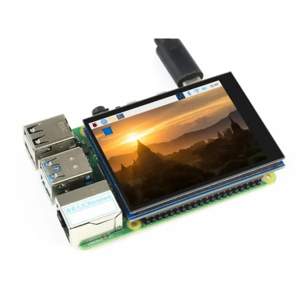 Raspberry Pi用 2.8 inch 静電容量式LCDタッチスクリーン 480x640DPI IPS