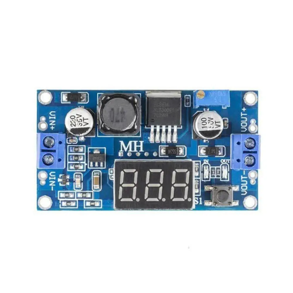 Sunfounder XL6009 DC-DC 調整可能 ブーストモジュール 電圧計（ディスプレイ付き）