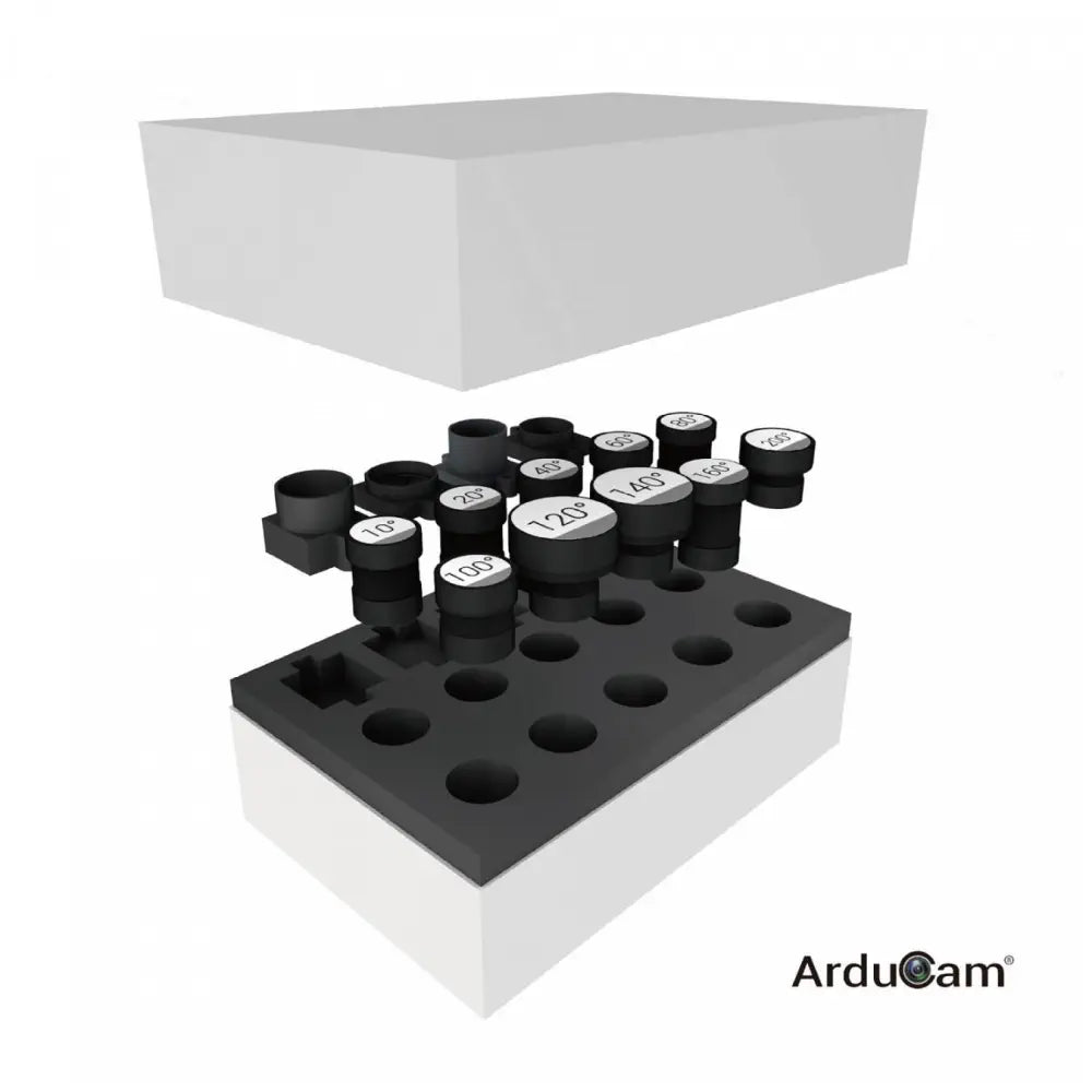 ArduCam Arduino および Raspberry Pi カメラ用 M12マウントカメラレンズキット