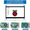 Sunfounder Raspberry Pi用 7Inch 1024 x 600 HDMI IPS LCD 静電容量性タッチスクリーン