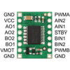 Pololu社のデュアルDCモータードライバ1A、4.5V-13.5V- TB6612FNG