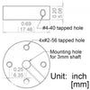 Pololu ユニバーサルアルミ 3mm マウントハブ（2～56）
