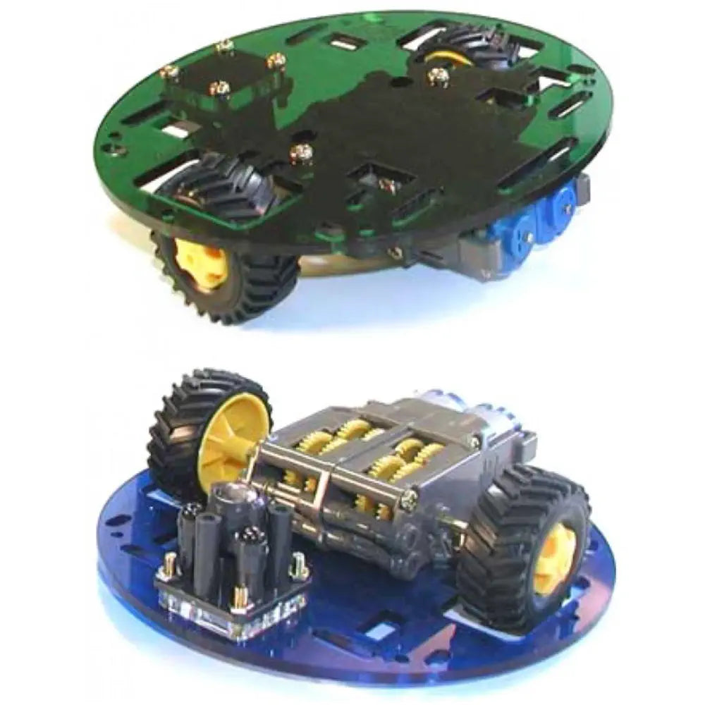 Pololu 丸型ロボットシャーシキット 透明グレー