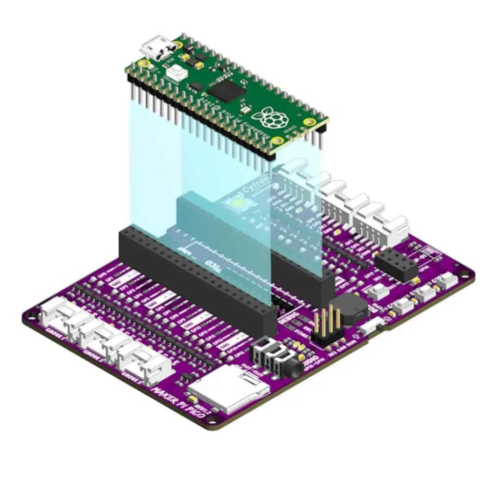 Maker Pi Pico (Pi Picoなし) : 初心者向け Raspberry Pi Pico 簡素化ボード