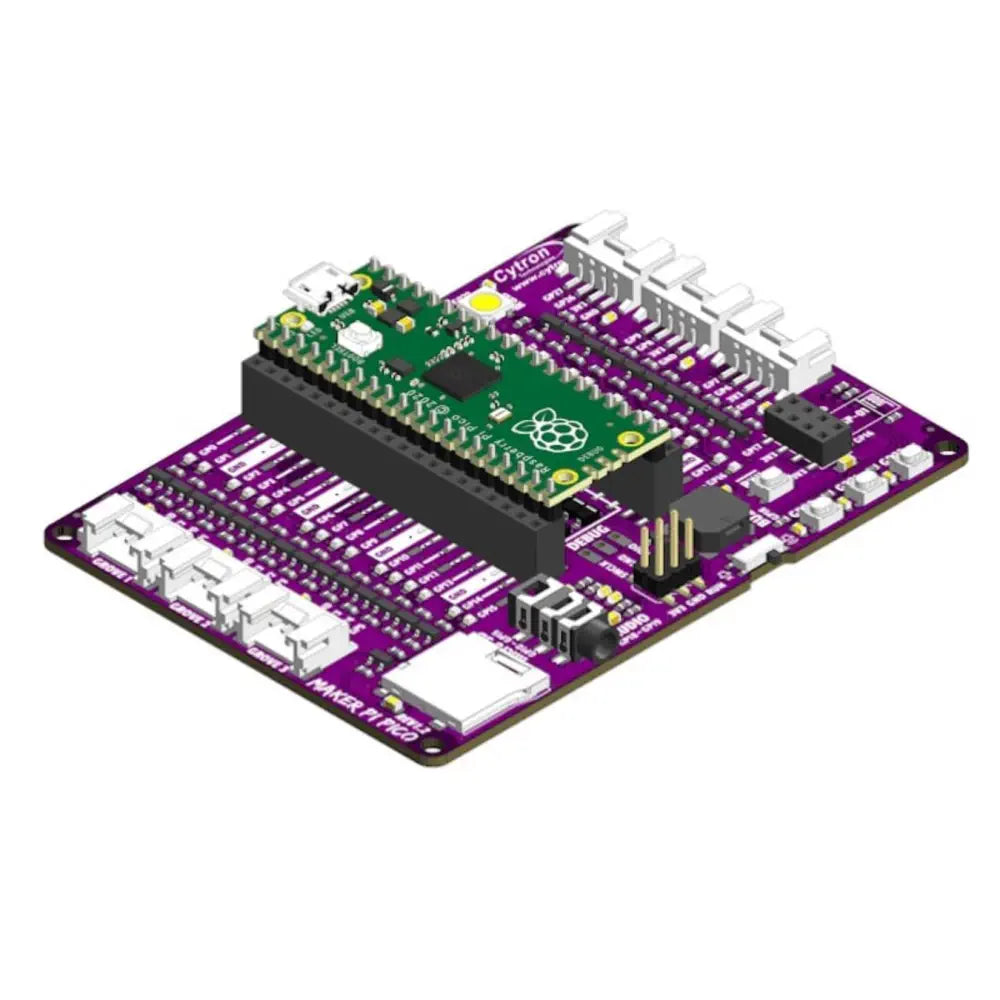 Maker Pi Pico (Pi Picoなし) : 初心者向け Raspberry Pi Pico 簡素化ボード