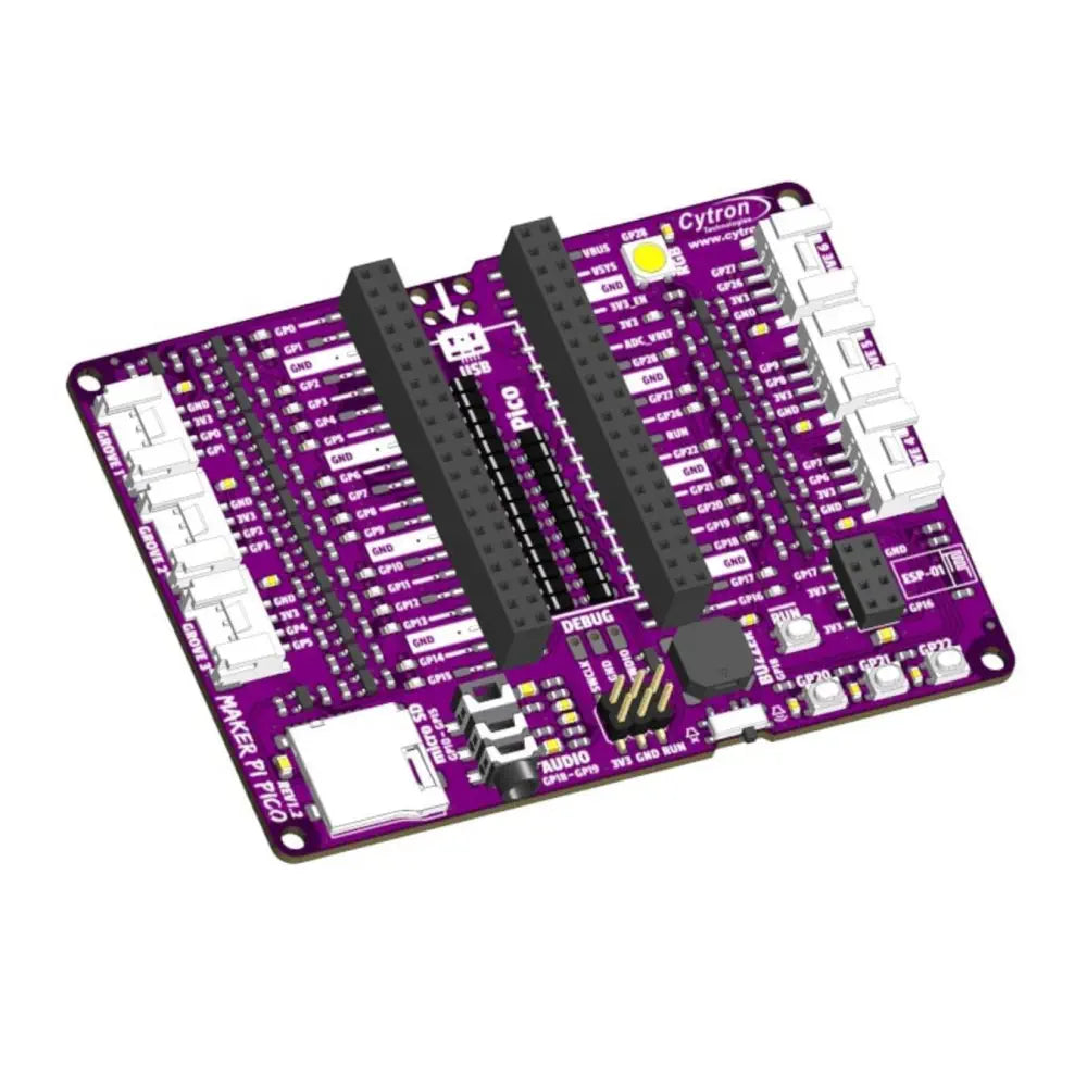 Maker Pi Pico (Pi Picoなし) : 初心者向け Raspberry Pi Pico 簡素化ボード