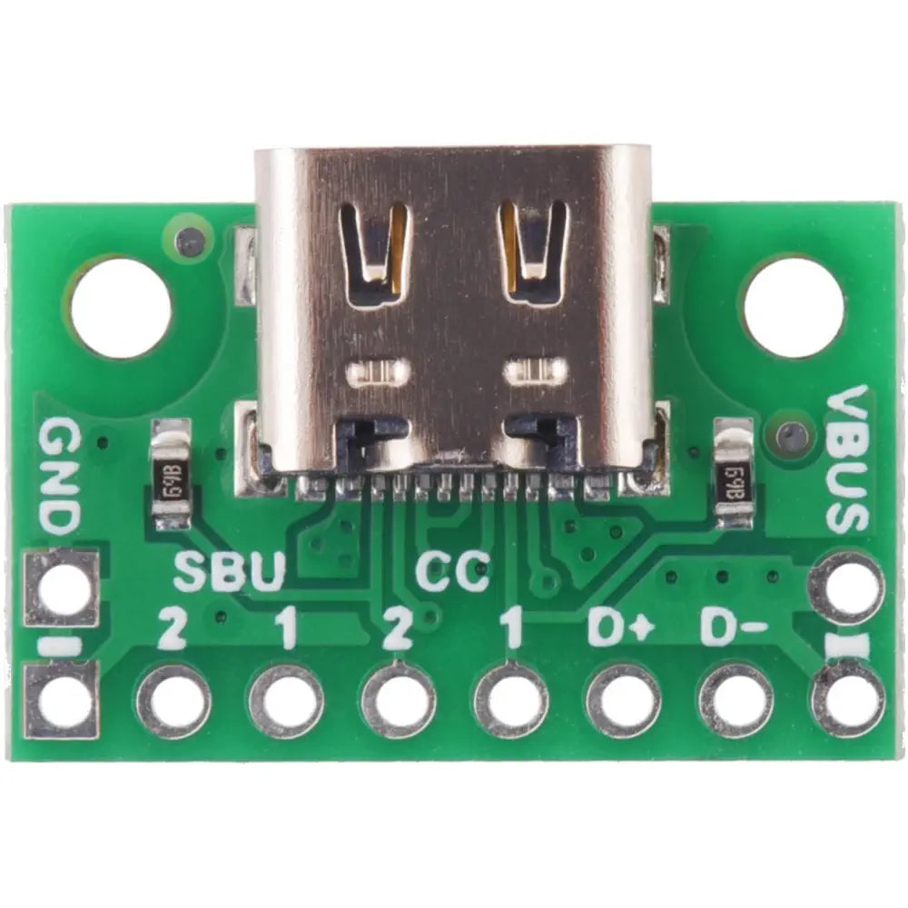 Pololu USB 2.0 Type-C コネクタブレイクアウトボード（usb07b）