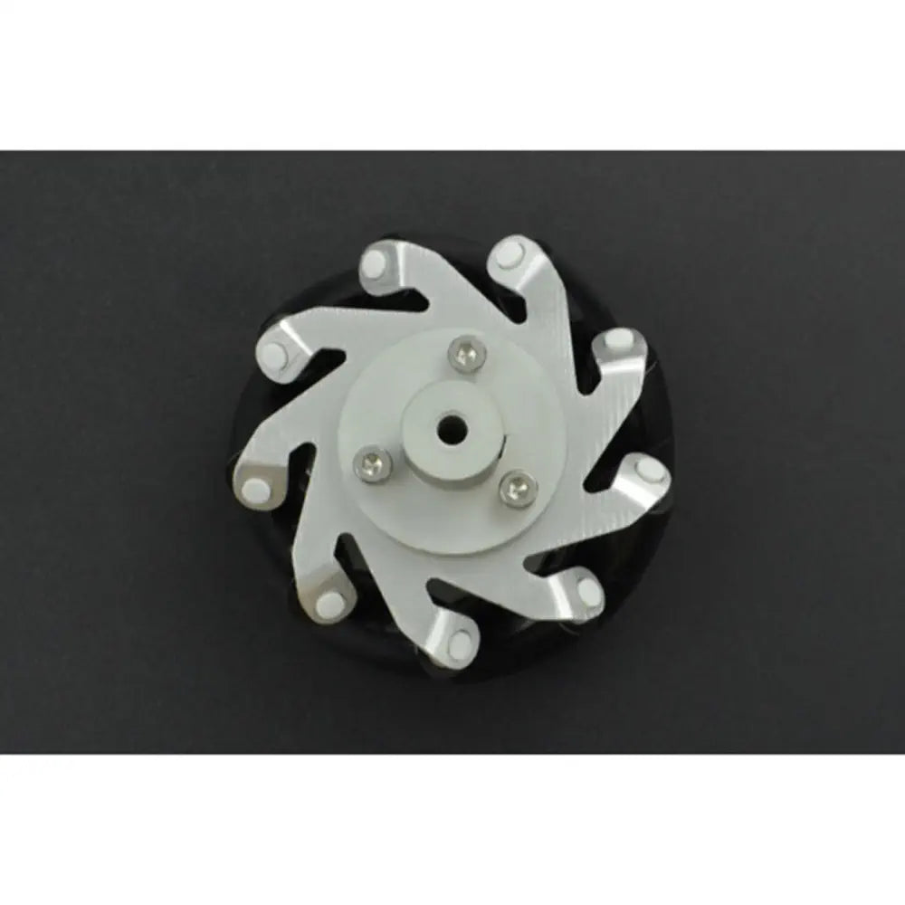 DFRobot 65mm メタルメカナムホイール（モータシャフトカップリング付き）（左）