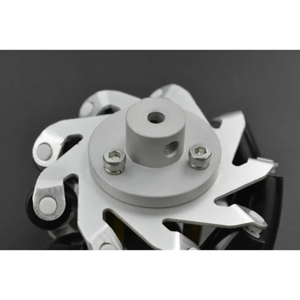 DFRobot 65mm メタルメカナムホイール（モータシャフトカップリング付き）（左）