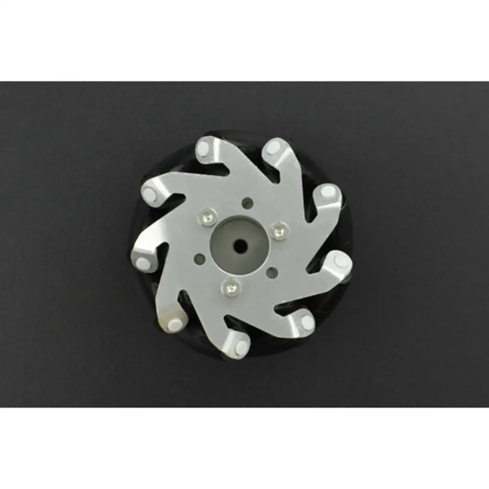 DFRobot 65mm メタルメカナムホイール（モータシャフトカップリング付き）（左）