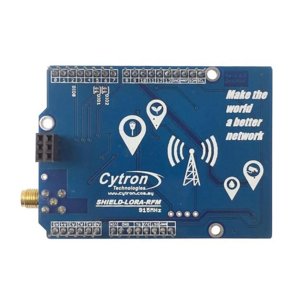 LoRa/RFM 長距離トランシーバシールド 915MHz（北米）