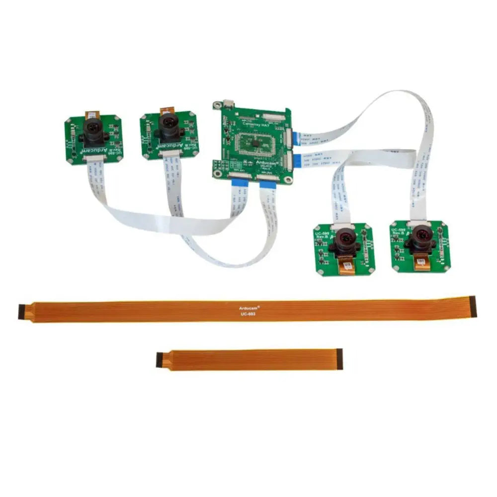 Arducam 1MP*4 Quadrascopic モノクロカメラセット