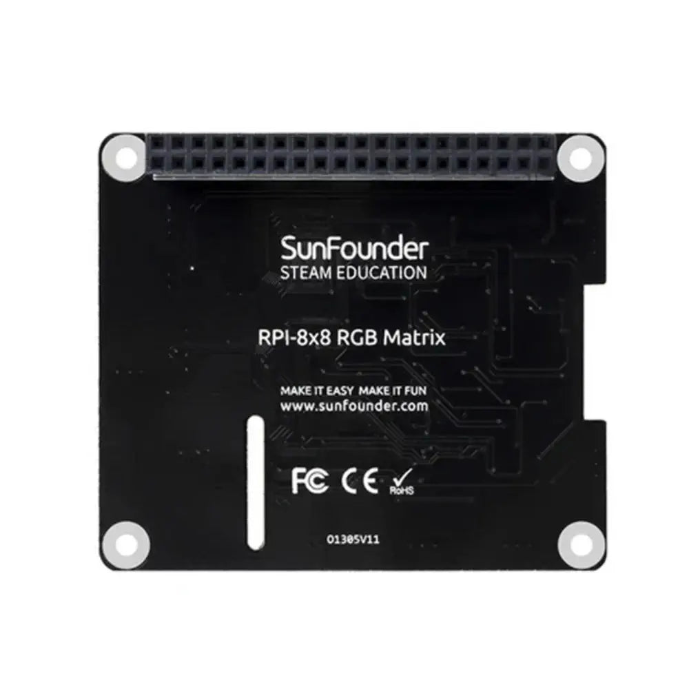 Raspberry Pi用 RGB 8 x 8 64 I2C 24ビット カラー プログラミング可能 LEDマトリックスパネル