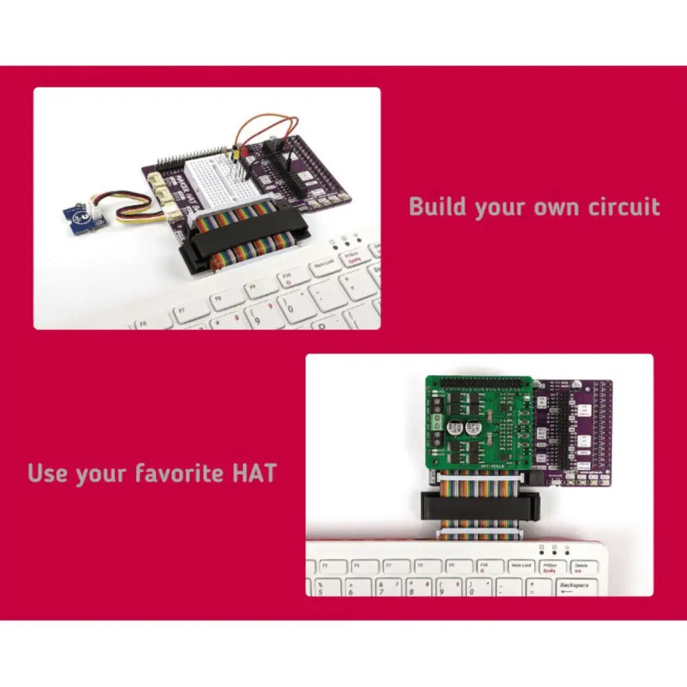 Maker HATベース - Raspberry Pi 400用 HAT & GPIO拡張機能ボード