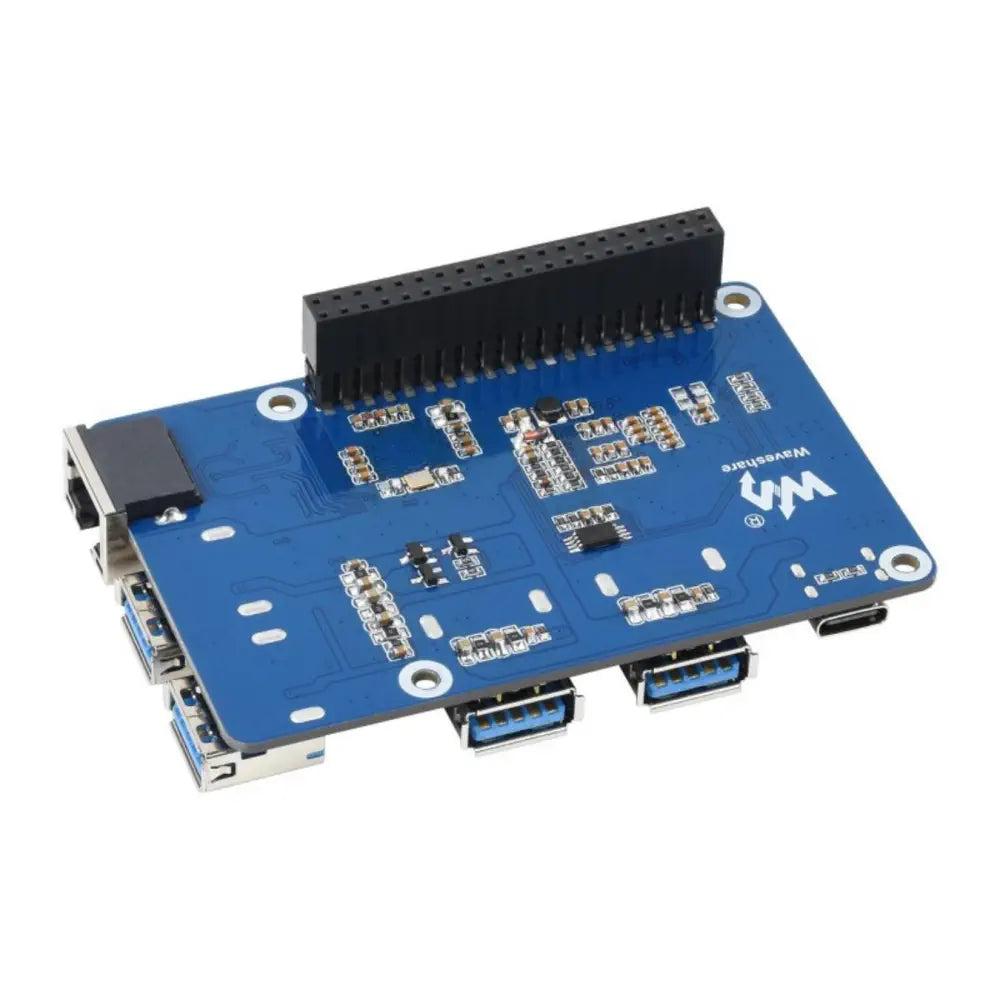 USB 3.2 Gen1/Gigabit Raspberry Pi用イーサネットハブ HAT（3 x USB、1 x ETH）