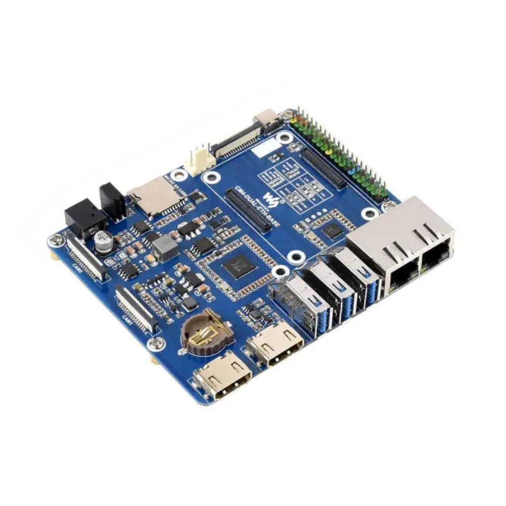 Raspberry Pi Compute Module4用デュアルギガビットイーサネットベースボード