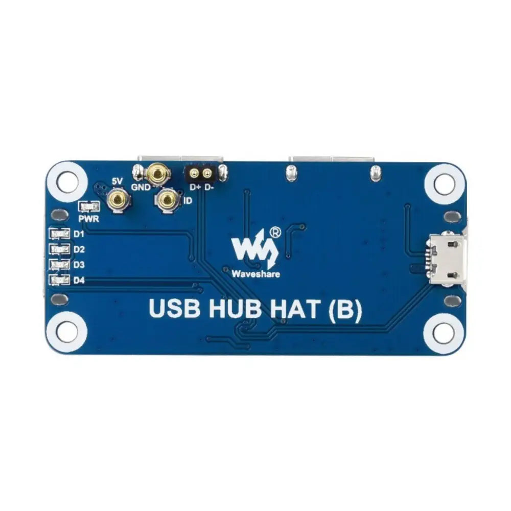 Raspberry Piシリーズ用 USBハブHAT (B) 4 x USB2.0ポート搭載