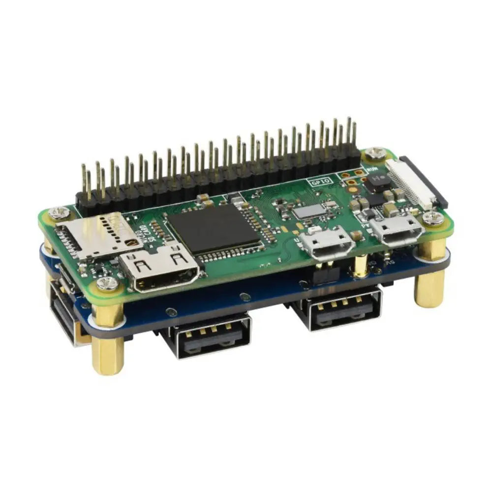 Raspberry Piシリーズ用 USBハブHAT (B) 4 x USB2.0ポート搭載