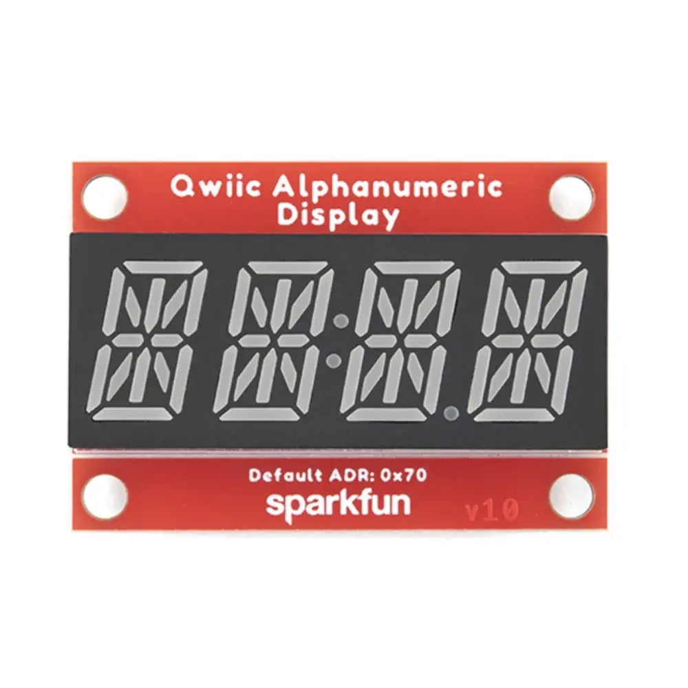 SparkFun Qwiic 英数字ディスプレイ - 赤色