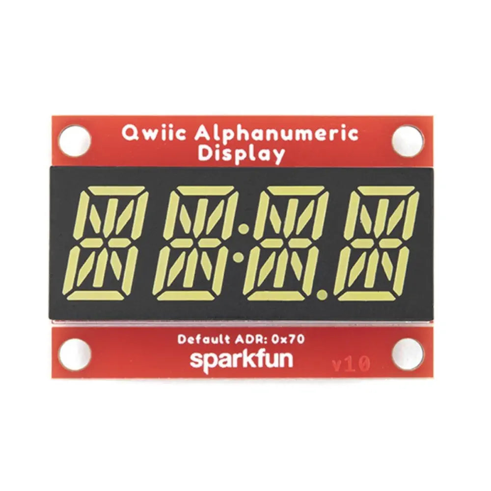 SparkFun Qwiic 英数字表示器（白色）