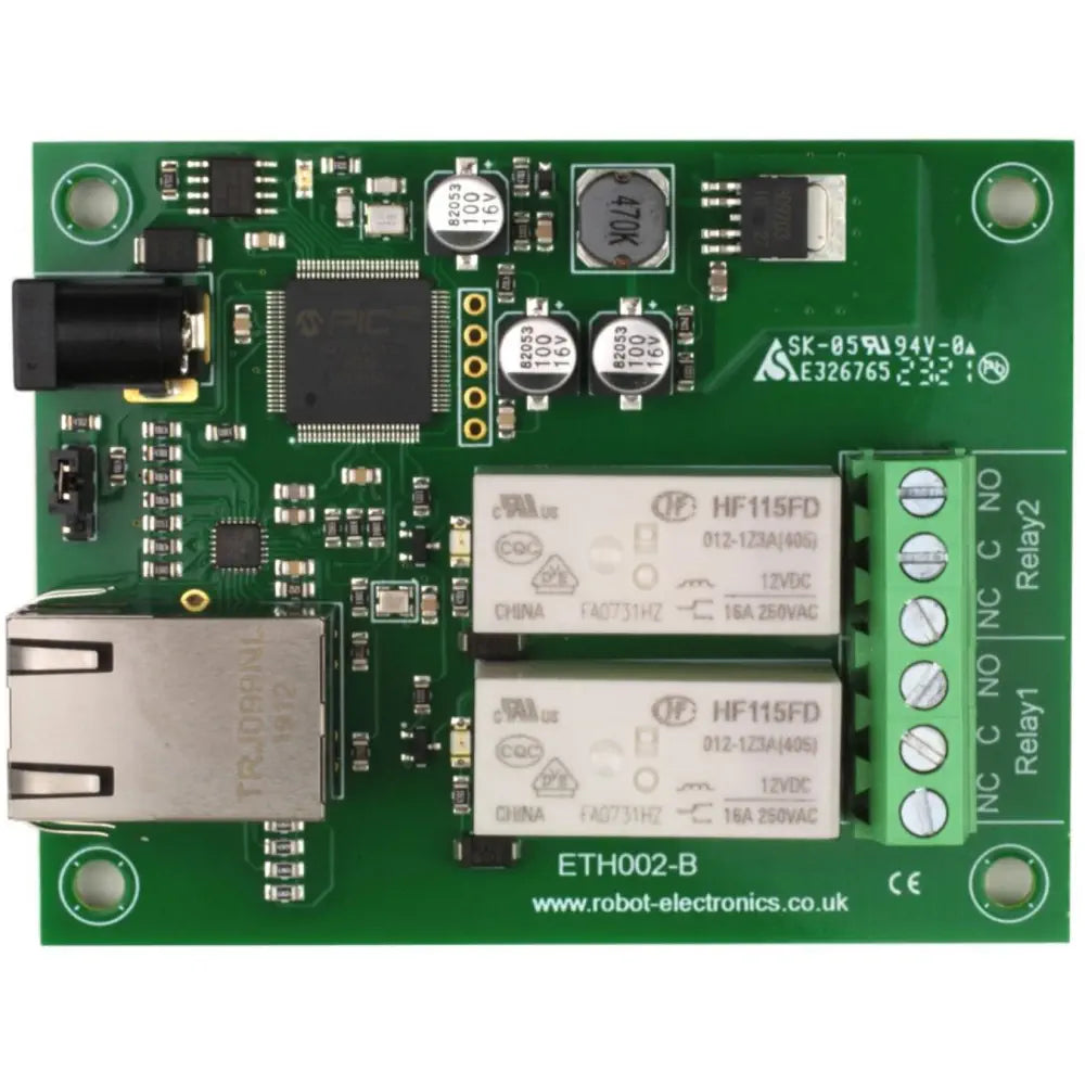 Devantech ETH002-B 2 x16A イーサネットリレー