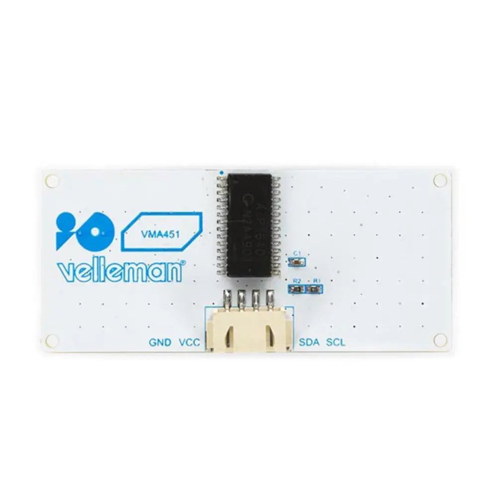 I2C 8x16 青色LED マトリックスパネル